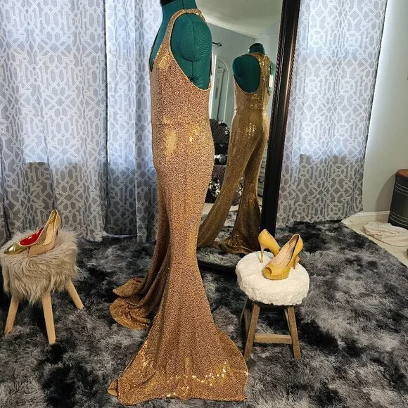 Michael Kors Collection Sequin Jumpsuit – Size 6 – NWT – Retail $5,990.00 - Picture 2 of 11